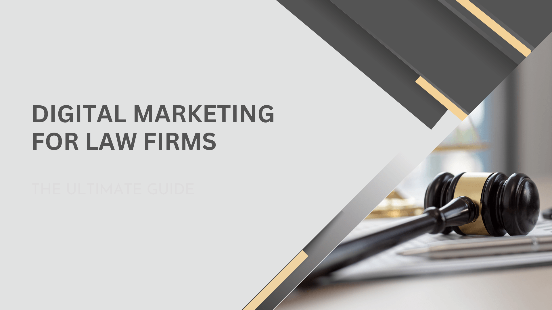 Black And Deep Peach Geometric Legal Advisor Firm Presentation 1