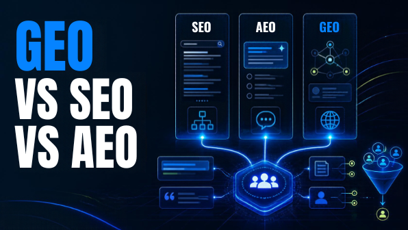 GEO vs SEO vs AEO: Complete B2B Visibility Guide